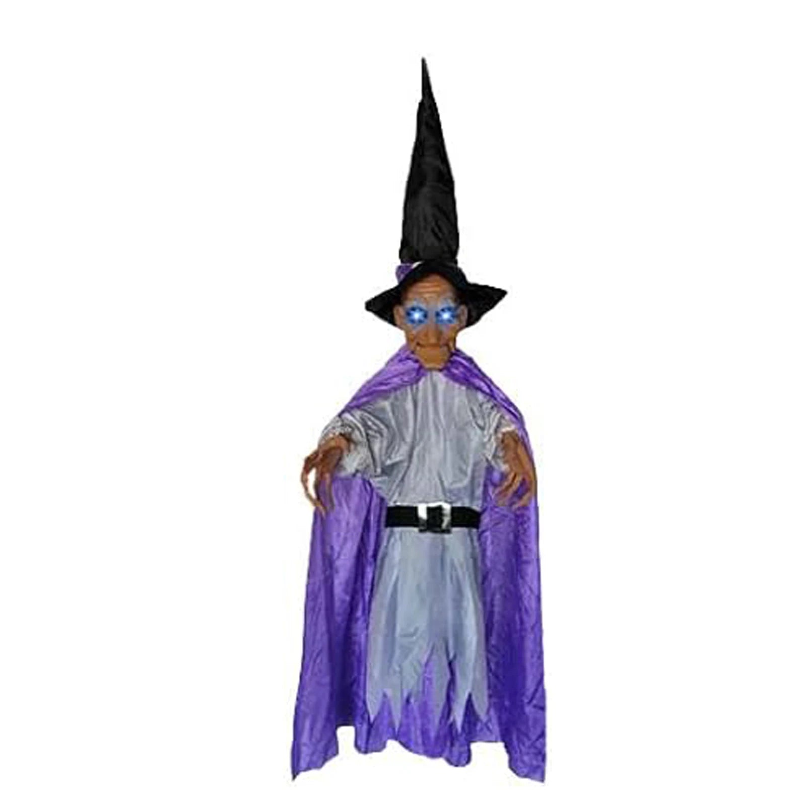 7 Styles Hot Halloween Electronic Witch Decor, Life-size Hanging Witch Halloween Decor, Scary Flying Electronic Witch For Decor
