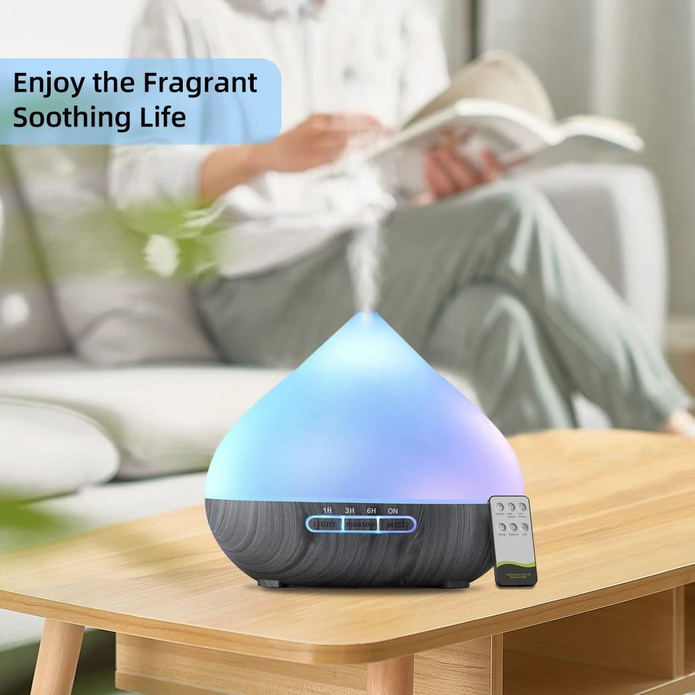 GlowMist 500ml Ultrasonic Diffuser + 6 Aromas