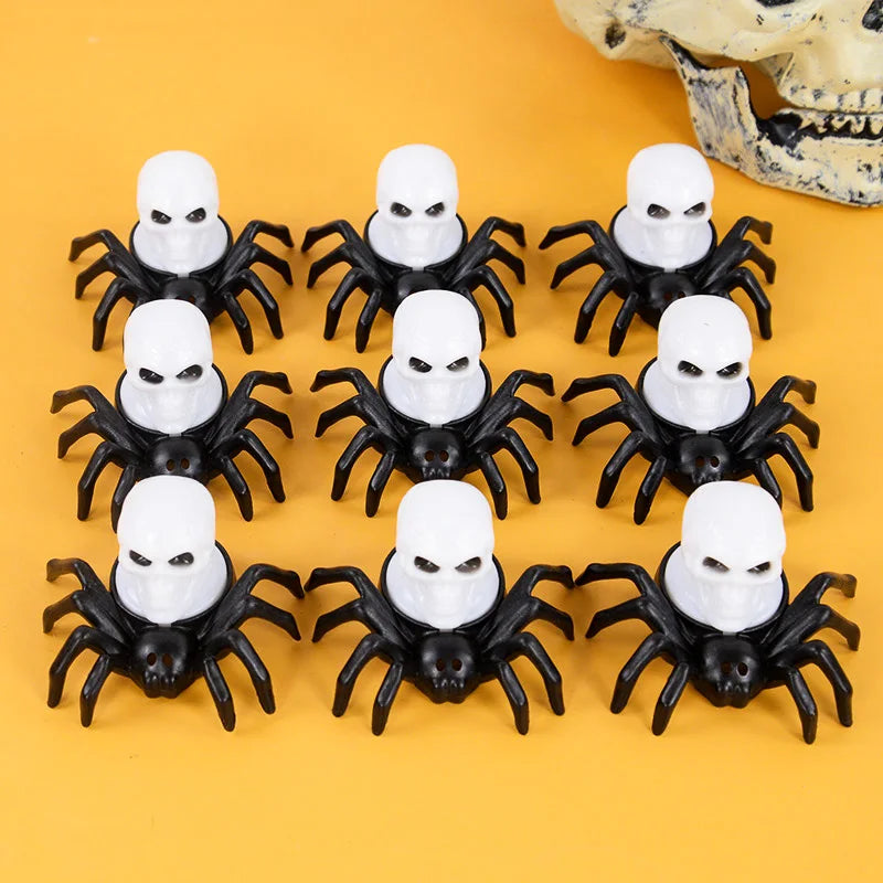 SpookyGlow LED Skull & Spider Candle for Haunts