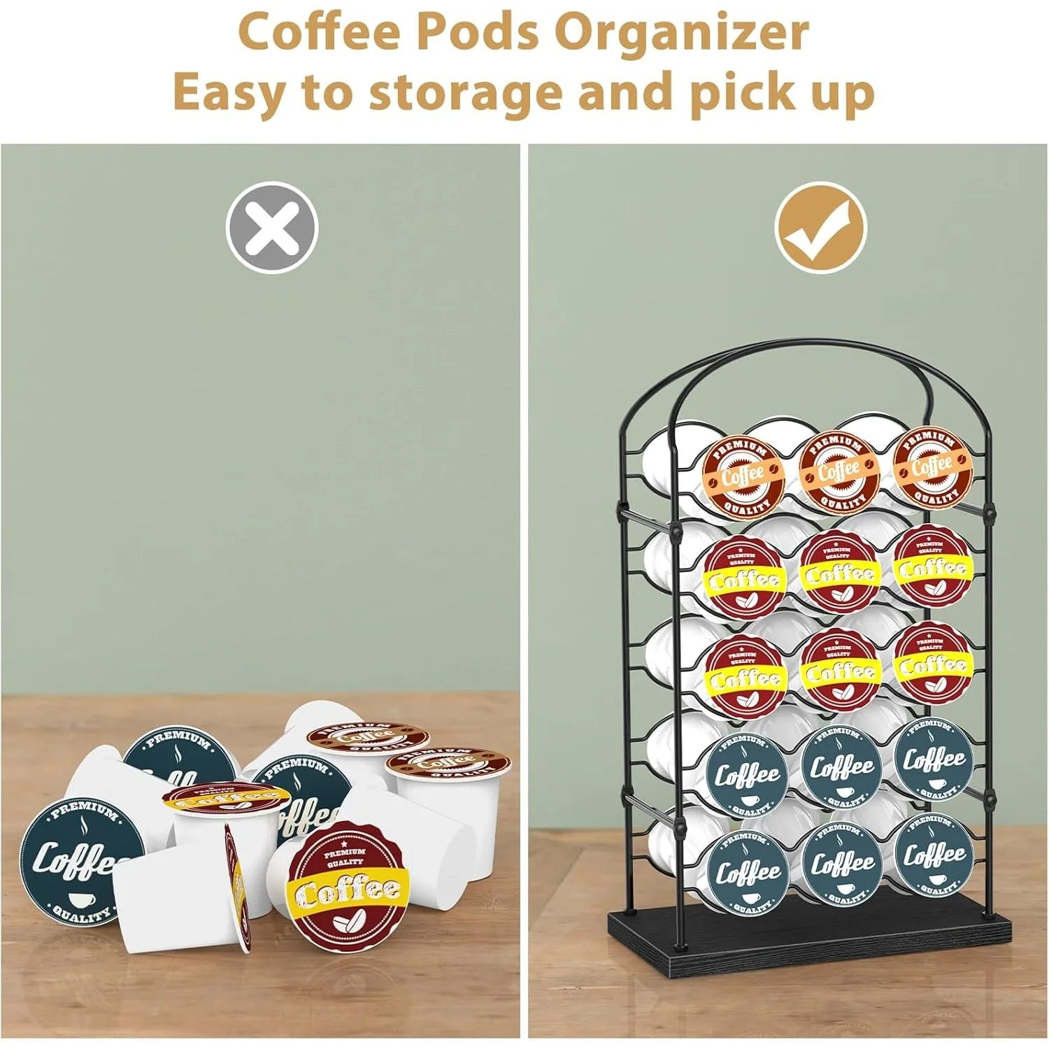 K-Cup Keeper: Sleek 30-Pod Countertop Organizer