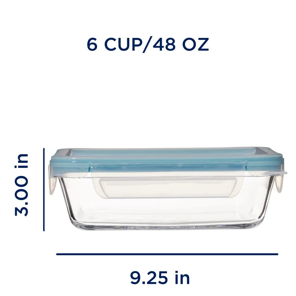 SureSeal Glass 6C Rectangular Storage Containers