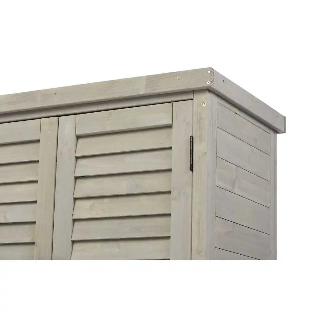 GardenCraft Grey: Outdoor Potting Bench & Storage