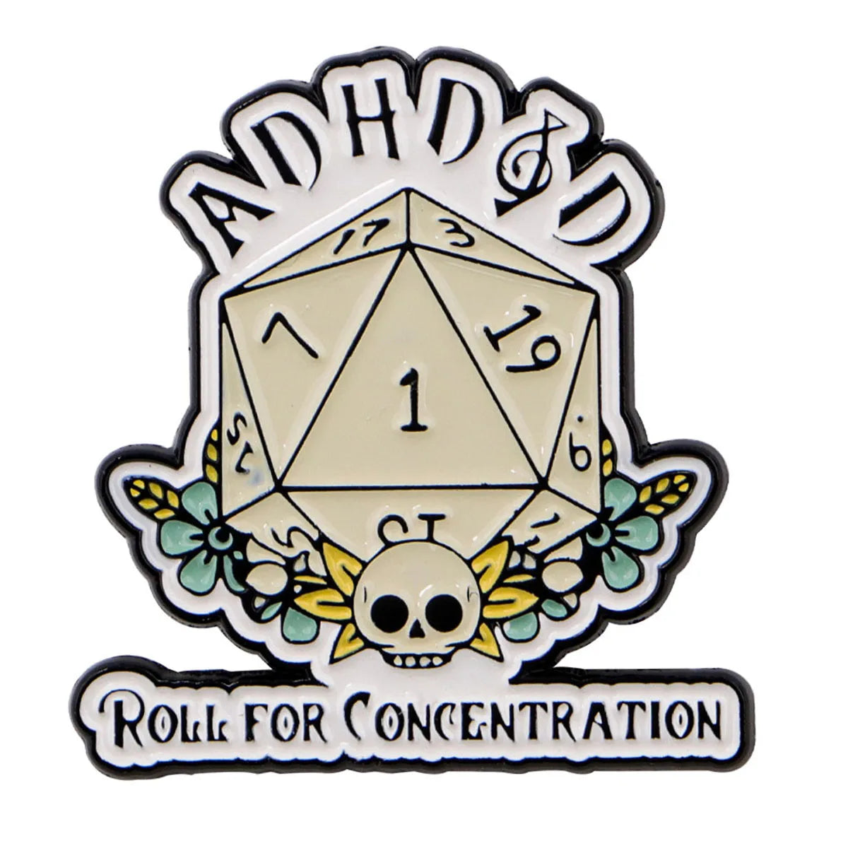 Focus Fun: Quirky ADHD Awareness Enamel Pin Badge