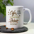 Savior Sips: Jesus & Coffee Funny Ceramic Mug 11oz