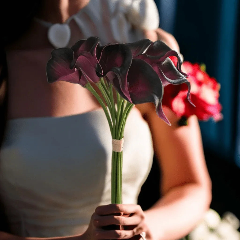 Luxe Calla Lily Faux Flowers Set - 5PCS