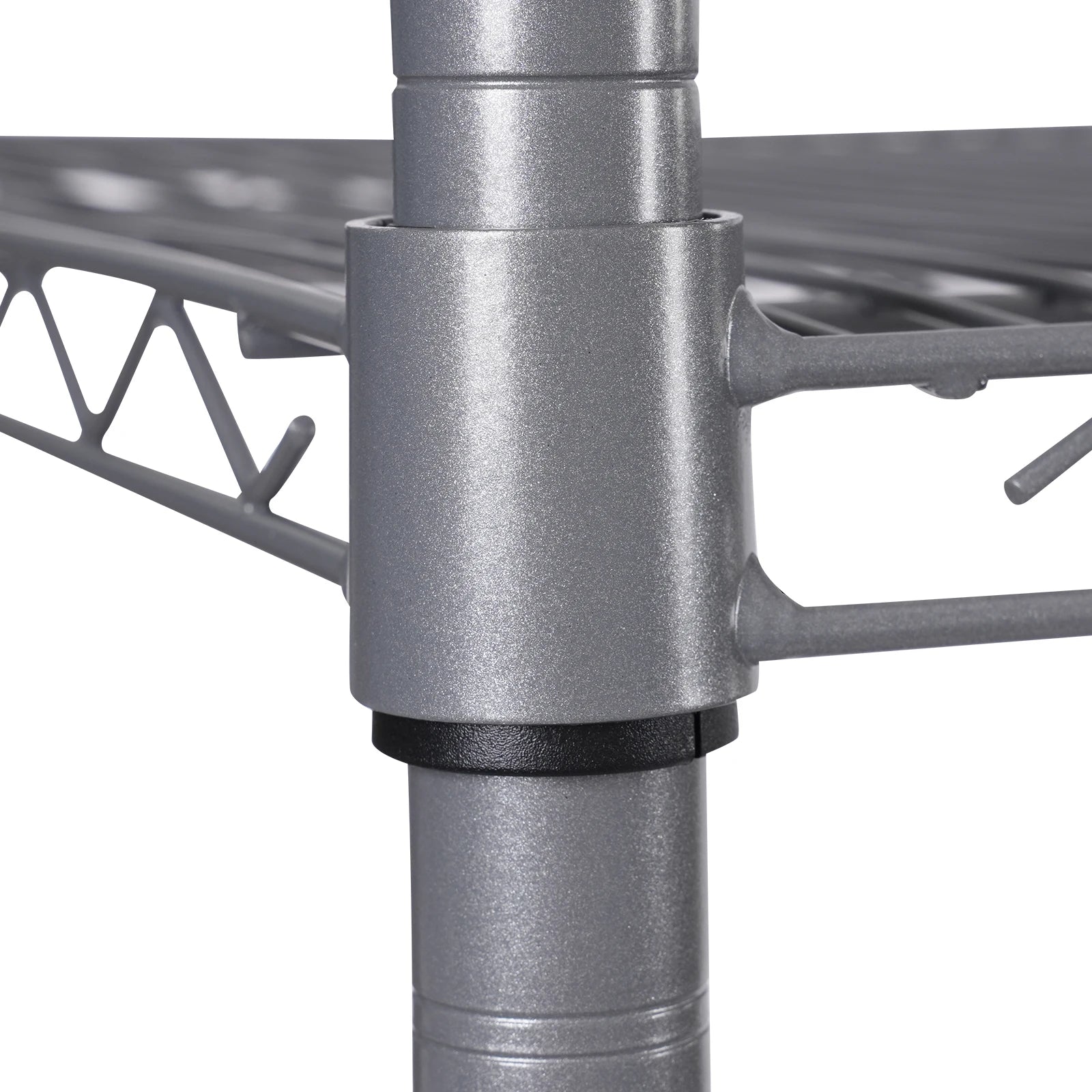FlexiRack 4-Tier Adjustable Wire Shelf with Wheels