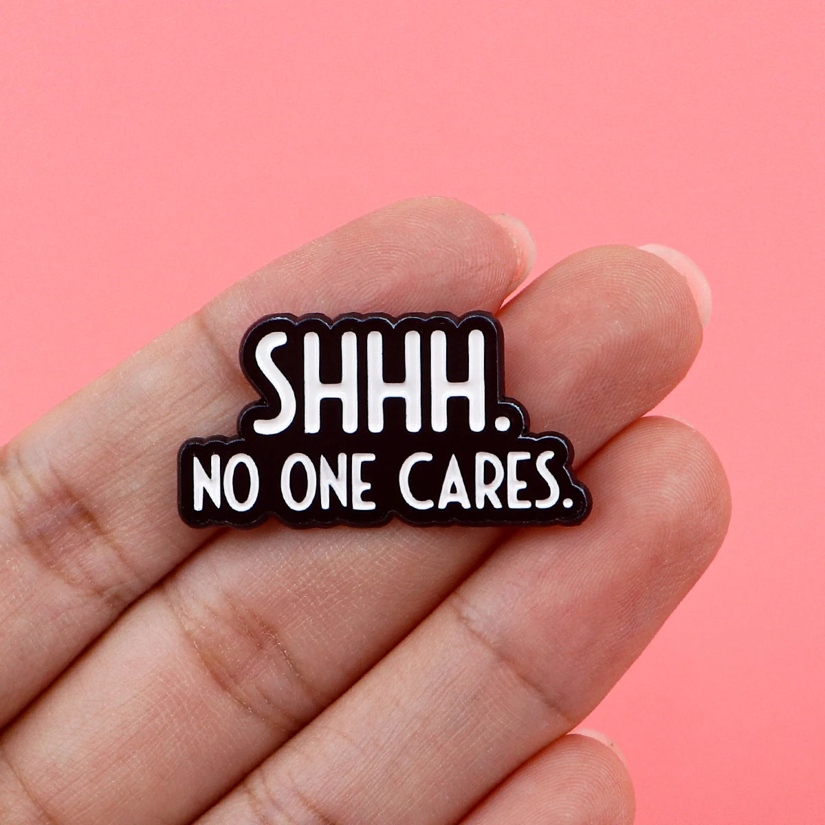 PhrasePins: Cartoon Quote Enamel Brooches & Backpack Badges