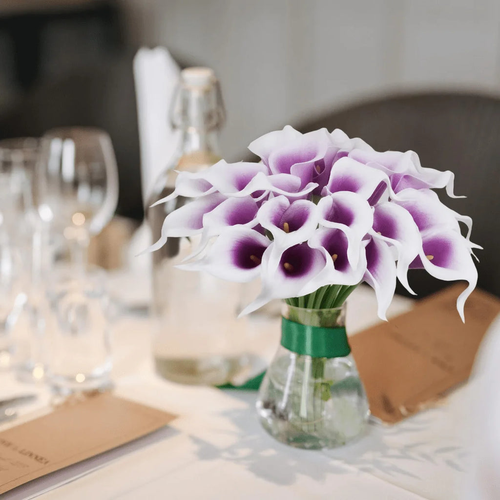 Luxe Calla Lily Faux Flowers Set - 5PCS