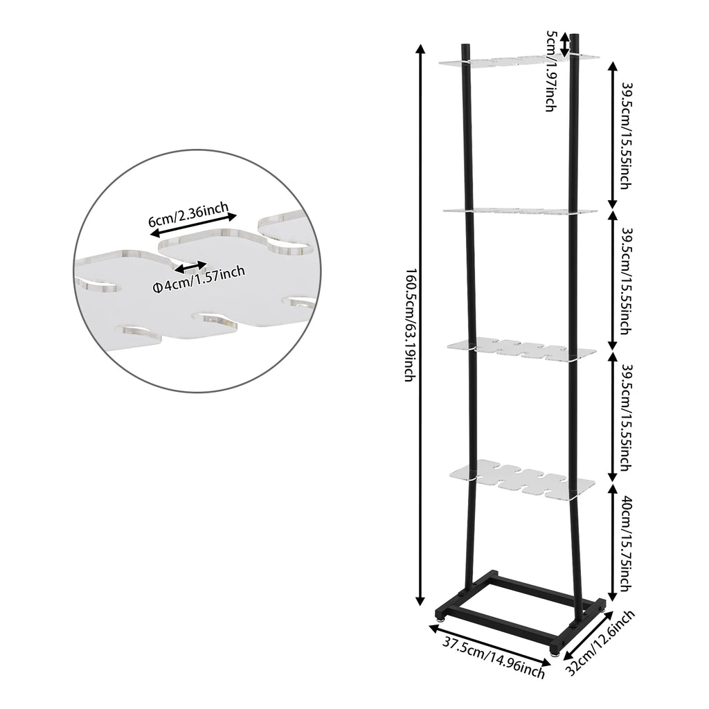 4-Tier Party Champagne Glass Holder & Display Stand