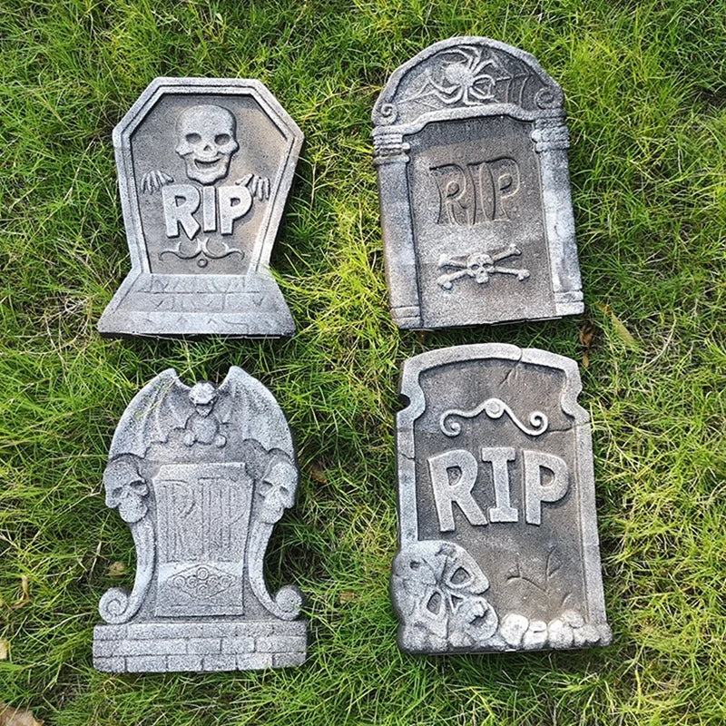Haunted Tombstone Foam Skeleton Graveyard Prop Decor