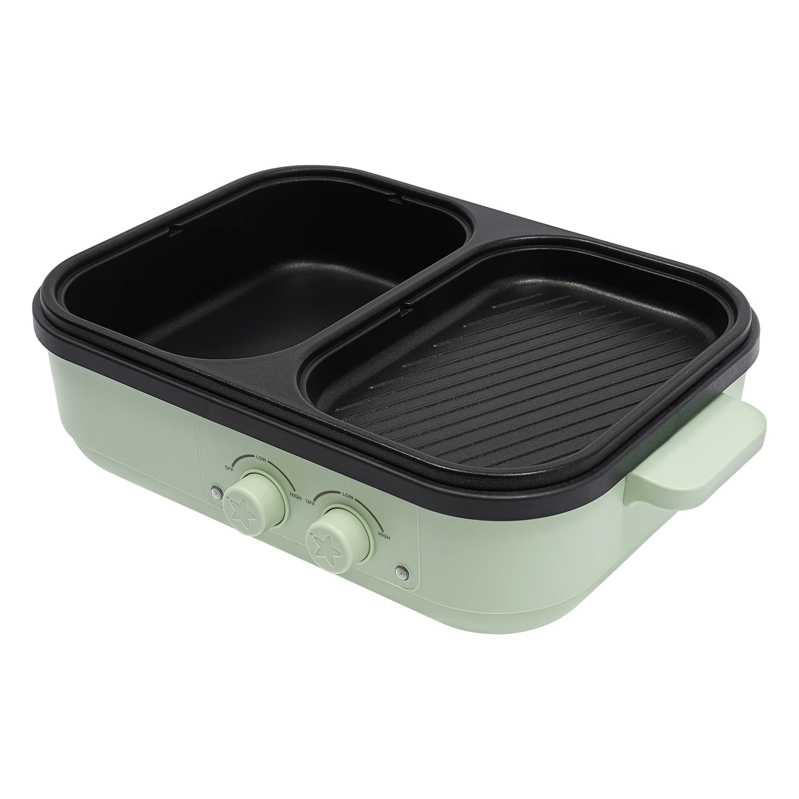 SizzleBlend: Electric Hot Pot & Grill Duo
