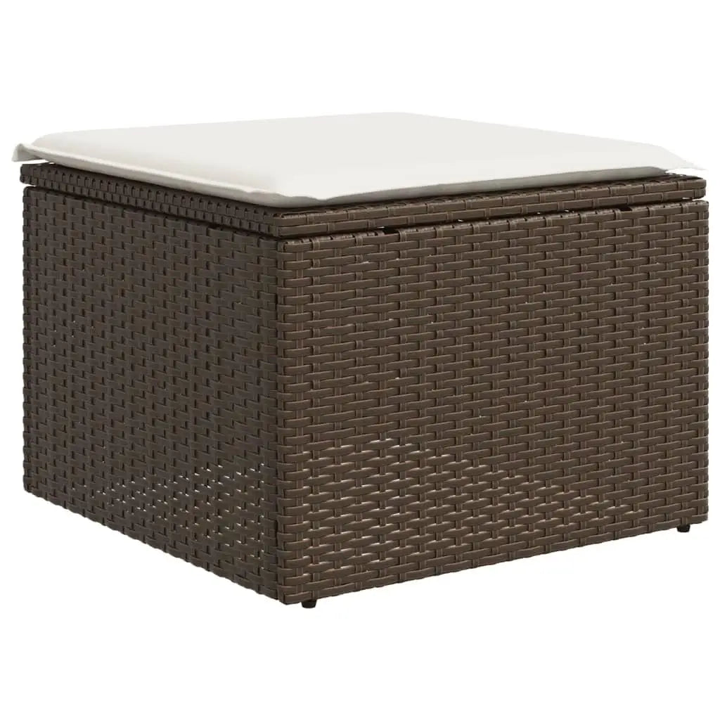 RattanNest: Modular Brown Garden Sofa Set