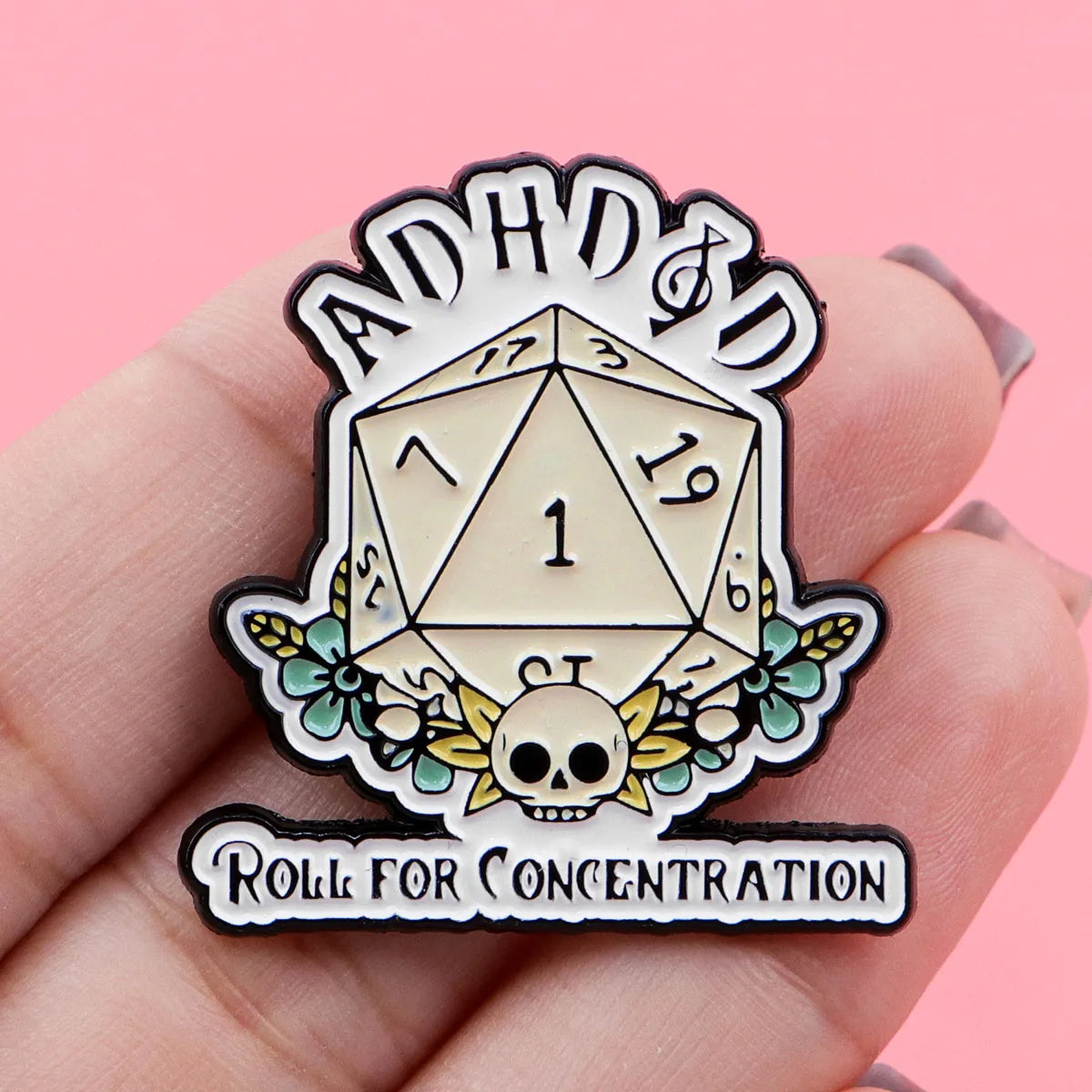 Focus Fun: Quirky ADHD Awareness Enamel Pin Badge