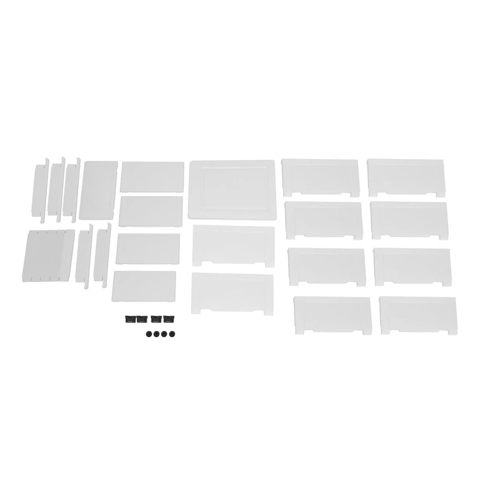 Rollable 5-Drawer Plastic Dresser Storage Tower Unit