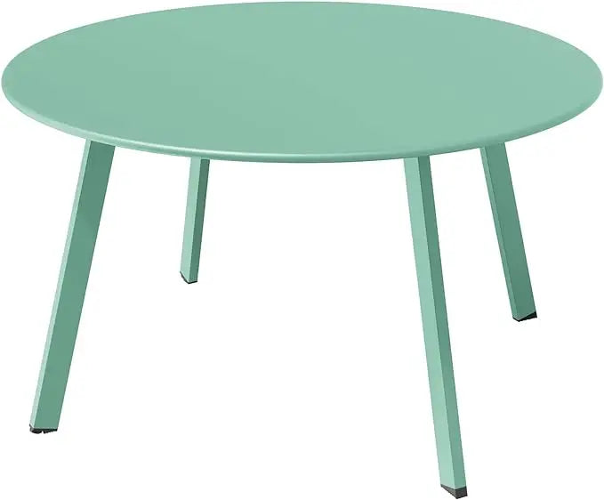 UrbanSteel 27.5 Round Patio Coffee Table – Weatherproof