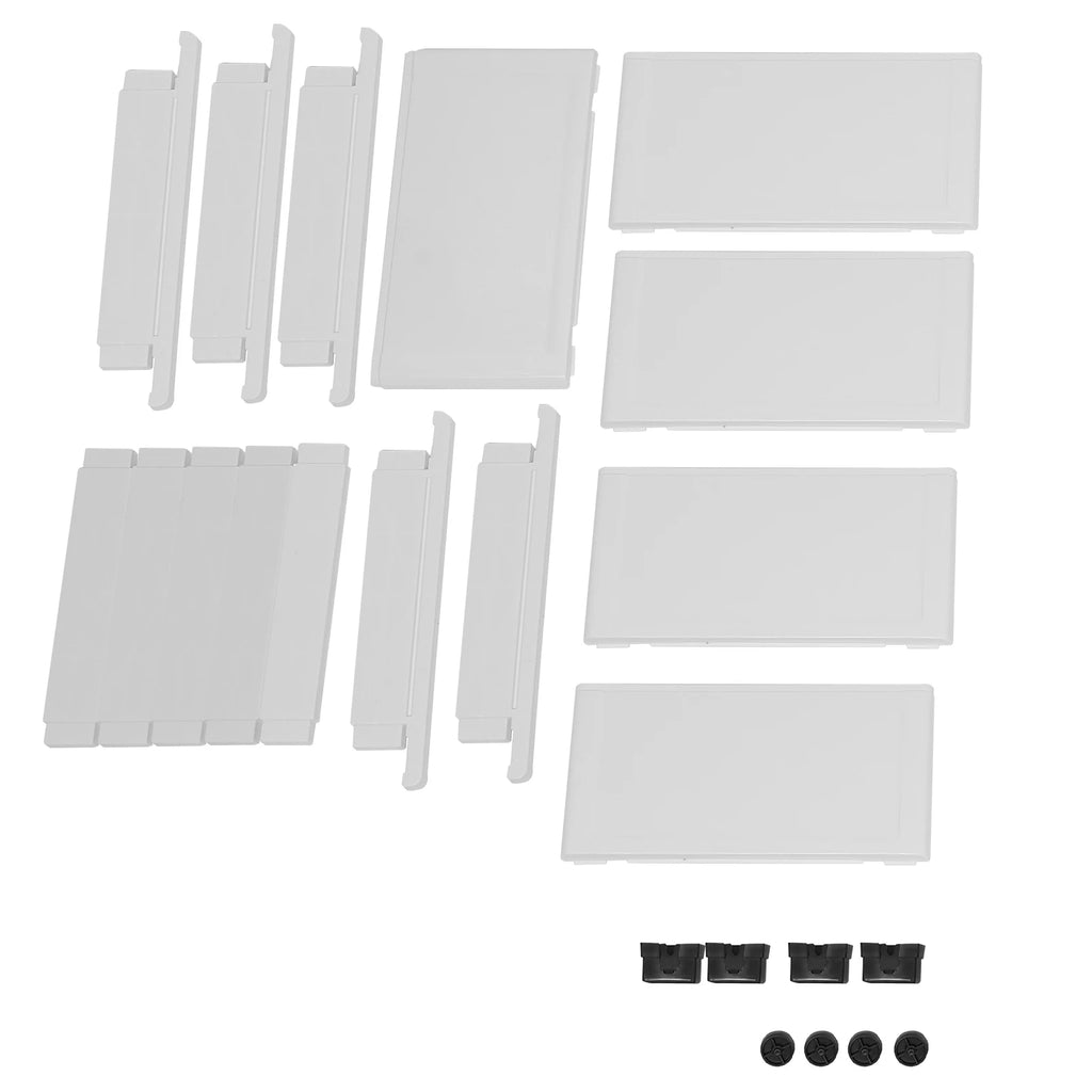 Rollable 5-Drawer Plastic Dresser Storage Tower Unit